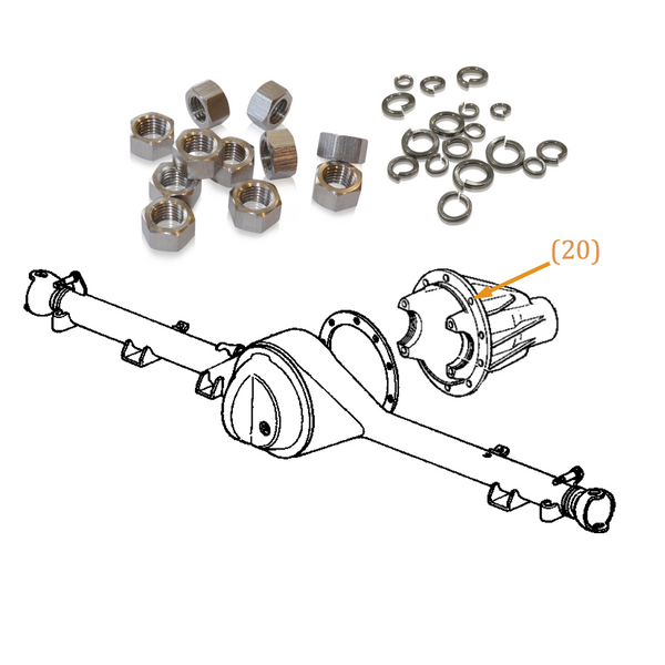 Differential Cover Nuts | Marine Grade Stainless | FJ40 – Overland