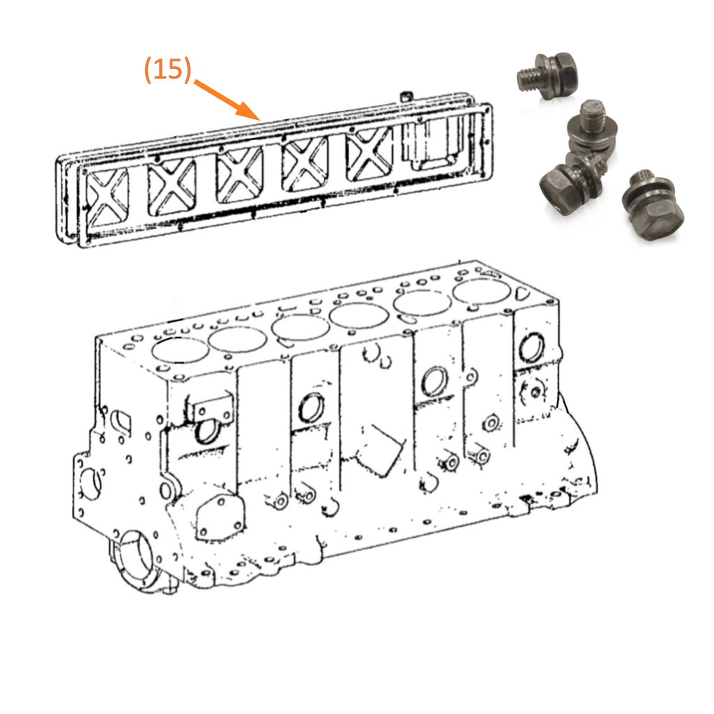 Engine Side Panel | Marine Grade Stainless Hardware & Bolt Kit | Toyota Land Cruiser 2F FJ40, Stainless Hardware JIS - Overland Metric