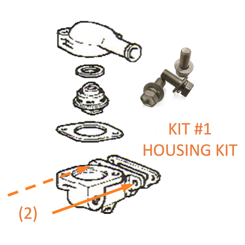 Thermostat Housing or Cap | Marine Grade Stainless Hardware & Bolt Kit | Toyota Land Cruiser 2F FJ40, Stainless Hardware JIS - Overland Metric
