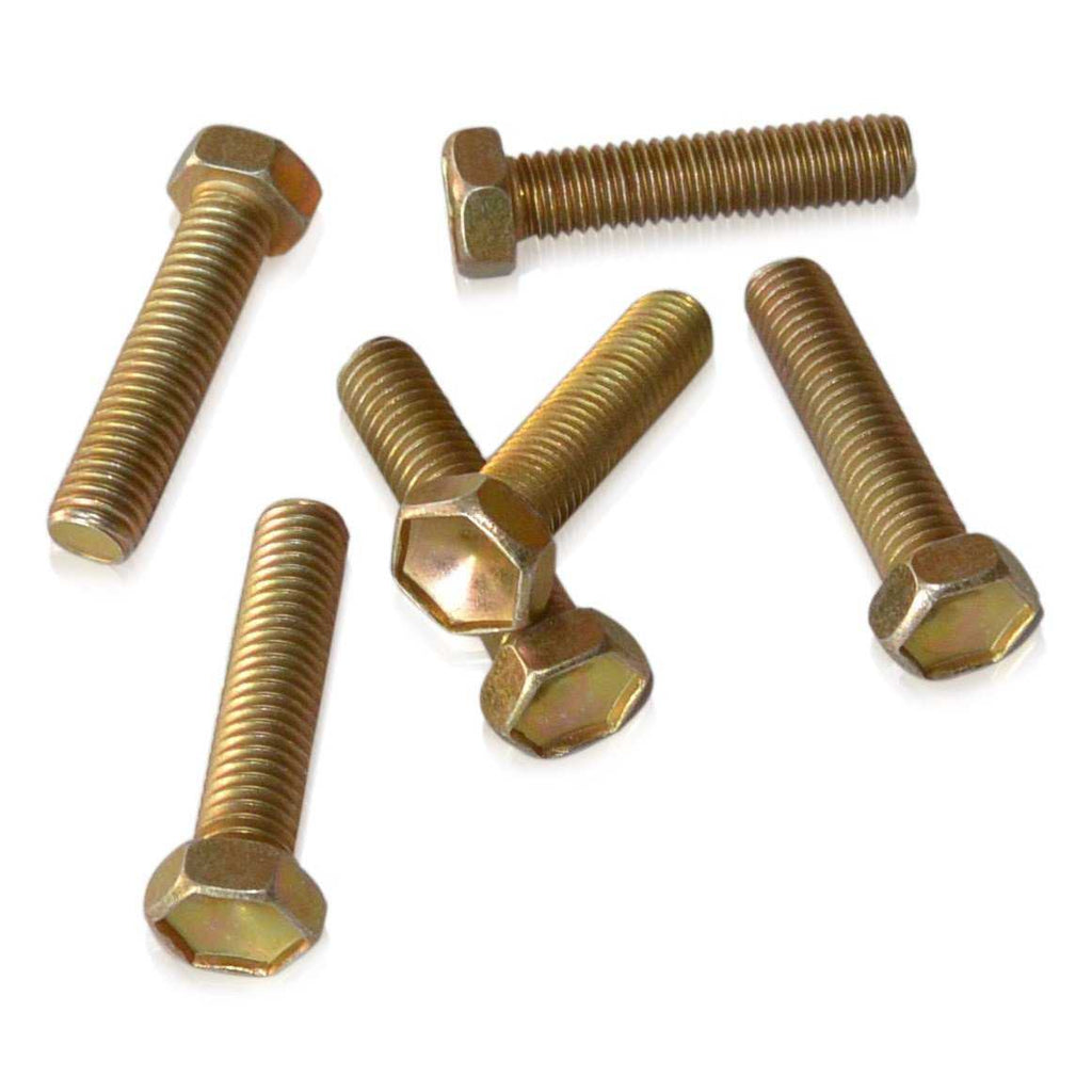 M8x35x1.25 Hex Bolt | Gold CAD 10.9 Steel | JIS B1180, Gold Cadmium Hardware JIS - Overland Metric