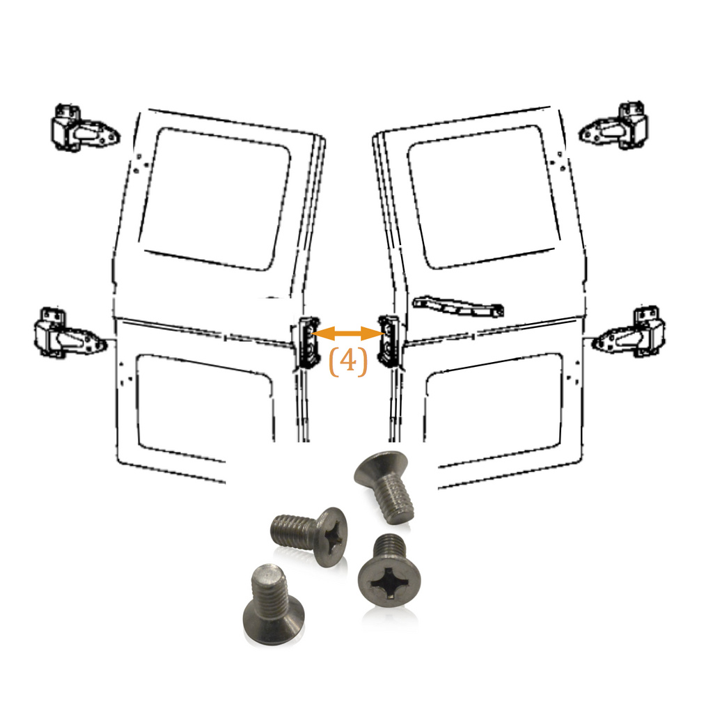 Ambulance Door Striker | Marine Grade Stainless | Flat Head | FJ40, Stainless Hardware JIS - Overland Metric