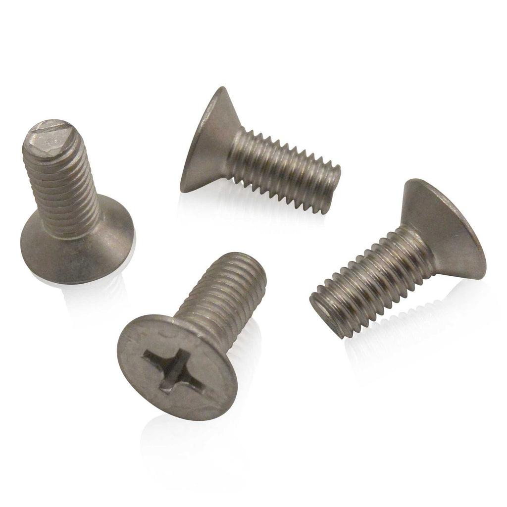 M8x20x1.25 Flat Head Machine Screw | Marine Grade Stainless | DIN 965, Stainless Hardware JIS - Overland Metric