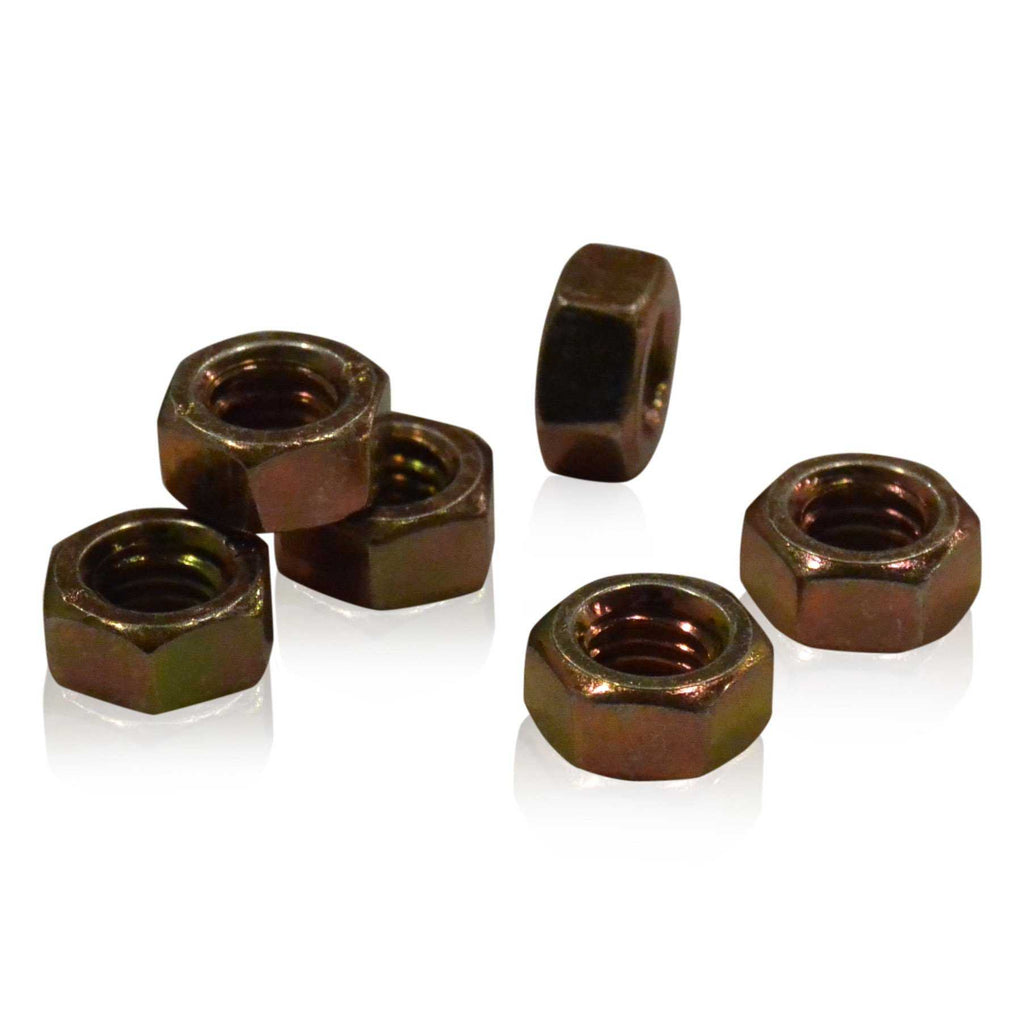 M6 Hex Nut | Yellow Zinc Plated | JIS B1181, Carbon Steel Hardware JIS - Overland Metric