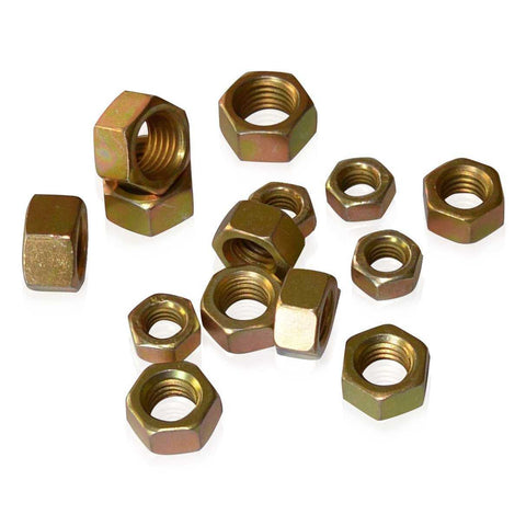 M10 Hex Nut | Gold CAD Plated | JIS B1181, Gold Cadmium Hardware JIS - Overland Metric