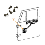 Door Window Regulator (Crank) Plate | Marine Grade Stainless | Oval Head | FJ40, Stainless Hardware JIS - Overland Metric