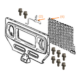 Radiator Screen & Hood Latch | Stainless Marine Hardware & Bolt Kit | FJ40 Toyota Land Cruiser, Stainless Hardware JIS - Overland Metric