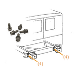 Bumperette Rear Bumper | Marine Grade Stainless | FJ40, Stainless Hardware JIS - Overland Metric