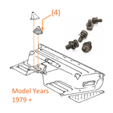 Transmission Shifter Boot | Marine Grade Stainless Hardware & Bolt Kit | Toyota Land Cruiser FJ40, Stainless Hardware JIS - Overland Metric