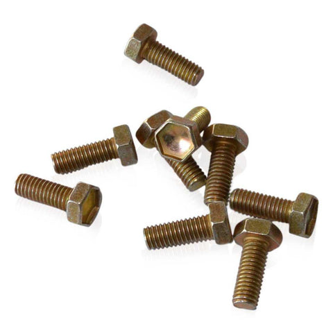 M6x16x1.00 Hex Bolt | Gold CAD 10.9 Steel | JIS B1180, Gold Cadmium Hardware JIS - Overland Metric