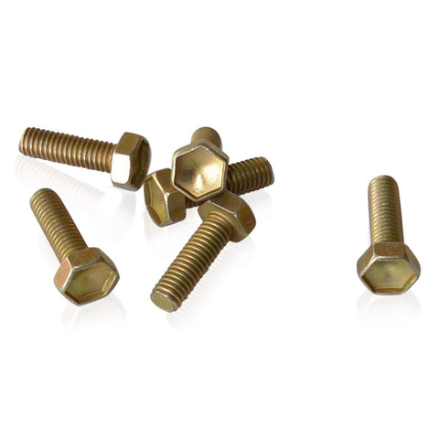 M6x20x1.00 Hex Bolt | Gold CAD 10.9 Steel | JIS B1180, Gold Cadmium Hardware JIS - Overland Metric