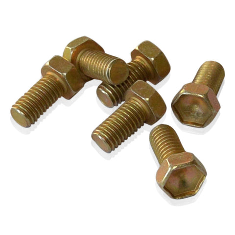 M8x16x1.25 Hex Bolt | Gold CAD 10.9 Steel | JIS B1180, Gold Cadmium Hardware JIS - Overland Metric